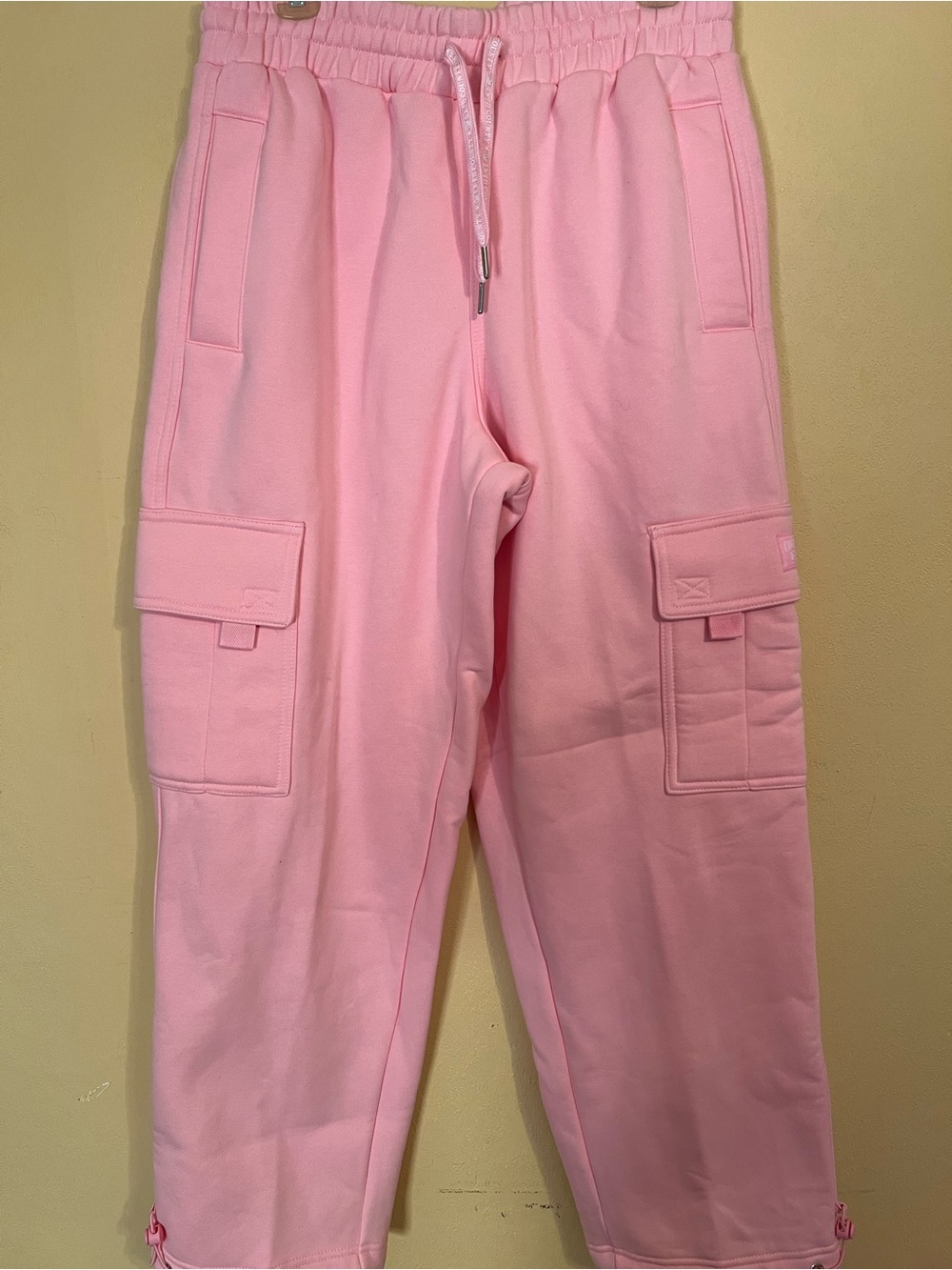 Pink Cargo Jogger Pants